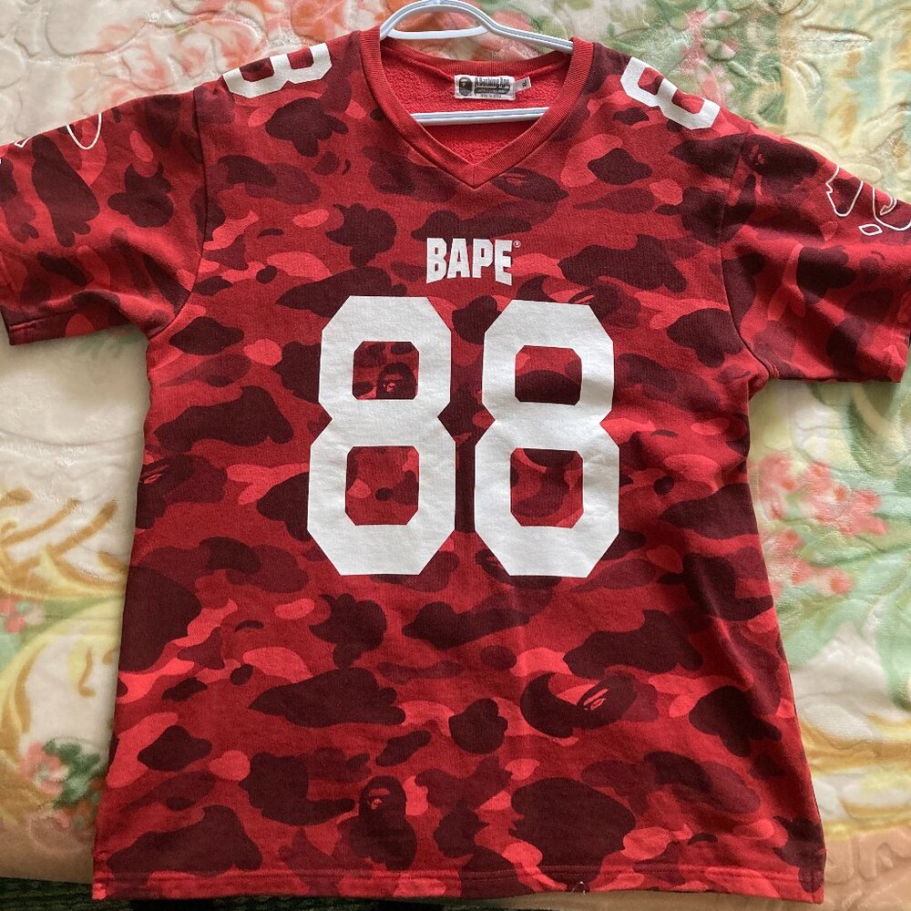 Bape Red Camo Race Jersey